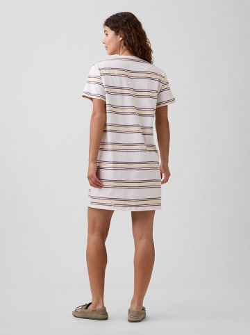 GAP Kleid in Creme/ Gelb/ Braun