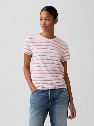 GAP Shirt lichtroze/wit