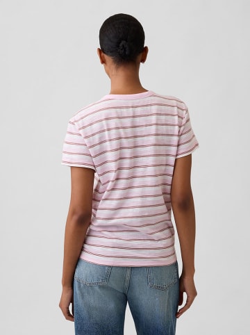 GAP Shirt lichtroze/wit