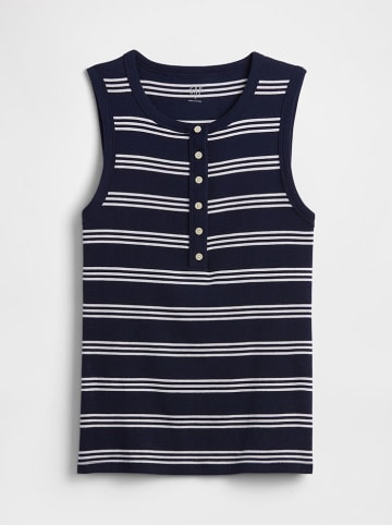 GAP Top donkerblauw/wit