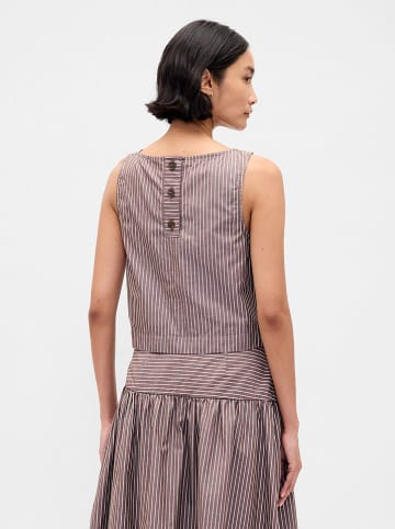 GAP Top in Braun/ Weiß