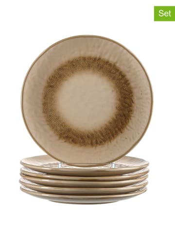 LEONARDO 2er-Set: Frühstücksteller "Matera" in Beige - Ø 23 cm