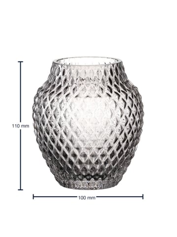 LEONARDO Vase "Poesia" in Grau - (H)11 x Ø 10 cm