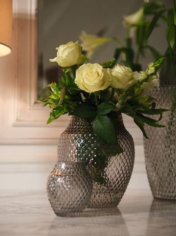 LEONARDO Vaas "Poesia" grijs - (H)11 x Ø 10 cm