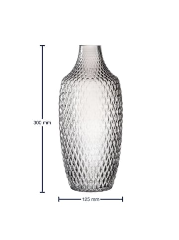 LEONARDO Vase "Poesia" in Grau - Ø 12,5 cm