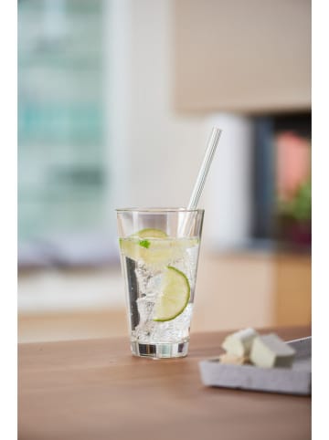 LEONARDO 5tlg. Trinkhalm-Set in Transparent - (L)20 cm