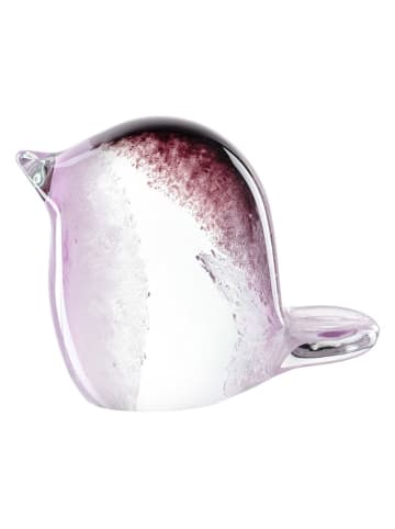 LEONARDO Dekoobjekt "Vivace" in Transparent/ Rosa/ Lila - (B)9 x (H)7 x (T)4 cm