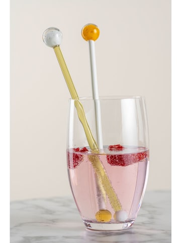 LEONARDO 4er-Set: Rührer ''Poesia'' in Orange/ Weiß - (L)21,3 cm