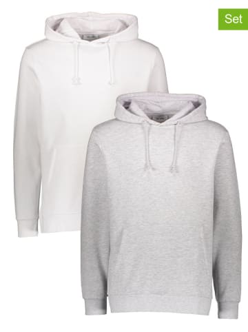 ONLY & SONS 2-delige set: hoodies wit/grijs