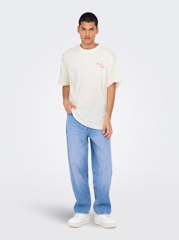 ONLY & SONS Shirt "Milo" in Weiß/ Rot