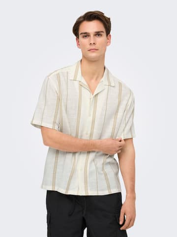 ONLY & SONS Koszula - Regular fit - w kolorze kremowym