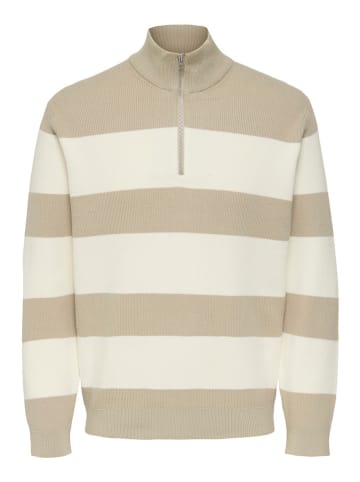 ONLY & SONS Sweter "Phil" w kolorze kremowo-beżowym