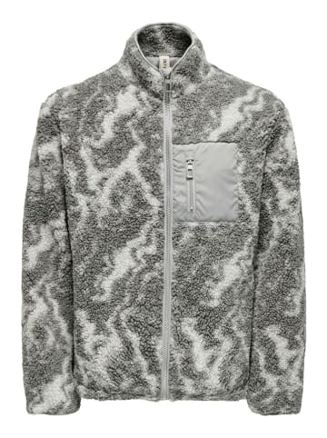 ONLY & SONS Fleece vest "Jaimy" grijs