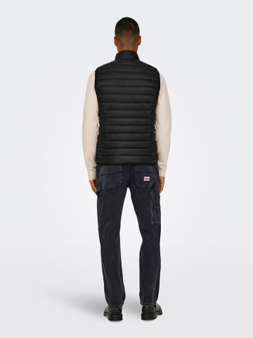 ONLY & SONS Doorgestikte bodywarmer "Noa" zwart