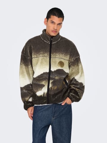 ONLY & SONS Fleece vest "Blaze" lichtbruin