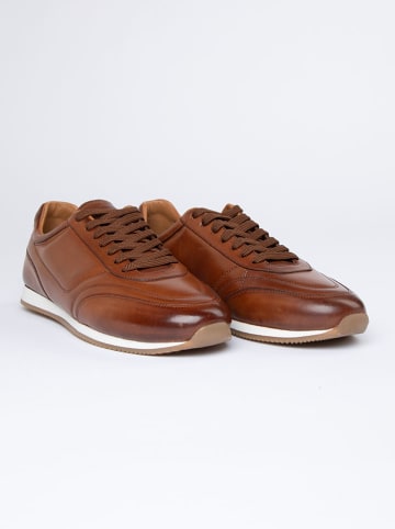 PAUL VESTERBRO Leren sneakers lichtbruin