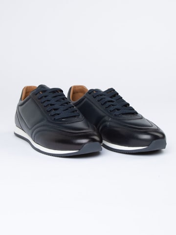 PAUL VESTERBRO Leren sneakers donkerblauw