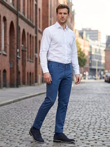 PAUL VESTERBRO Leren veterschoenen donkerblauw