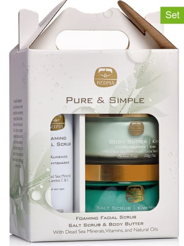 KEDMA 3-częściowy zestaw "Pure & Simple" do pielęgnacji twarzy