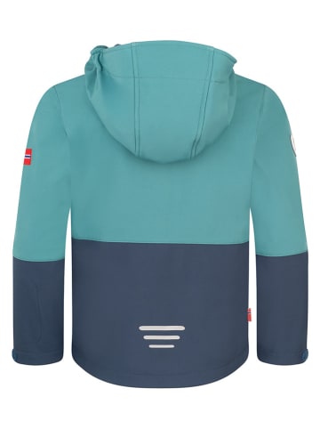 Trollkids Kurtka softshellowa "Skjorta" w kolorze turkusowym