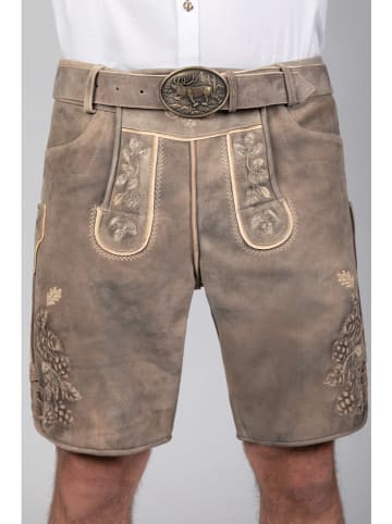 Edelnice Lederhose "Kare" in Hellbraun