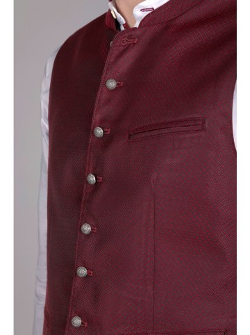 Edelnice Trachtenweste "Stachus" in Bordeaux