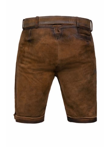 Edelnice Lederhose "Jan" in Dunkelbraun