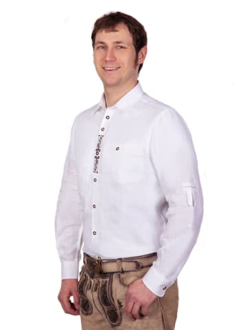 Edelnice Trachtenhemd "Jan" in Weiß
