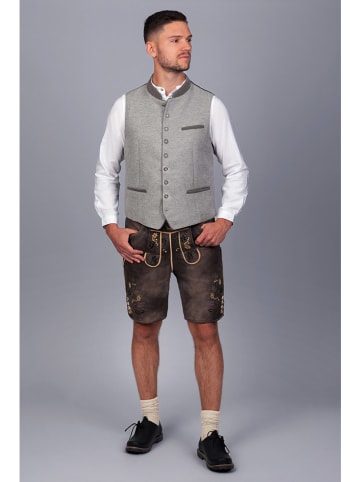 Edelnice Trachtenweste "Karl" in Grau/ Schwarz