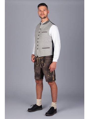 Edelnice Trachtenweste "Karl" in Grau/ Schwarz