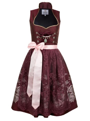 Edelnice Dirndl "Stella" in Aubergine/ Rosa