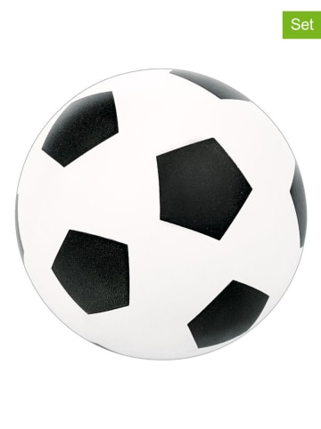 moses. 2er-Set: Mini-Springbälle ''Fußball'' in Weiß/ Schwarz - ab 6 Jahren