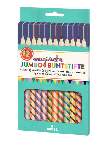 moses. Magische Jumbo-Buntstifte in Bunt - 12 Stück - ab 3 Jahren
