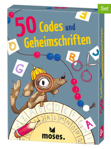 moses. Kartenspiel-Set: "50 Codes und Geheimschriften" - ab 8 Jahren