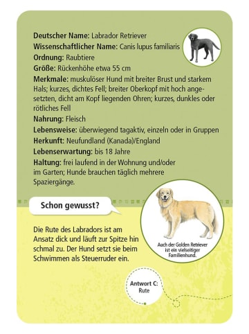 moses. Kartenspiel "Expedition Natur 50 Haustiere" - ab 6 Jahren