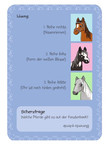 moses. Kartenspiel "Pferdestarke Rätsel" - ab 6 Jahren