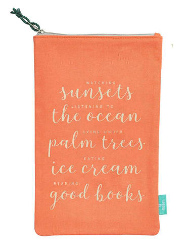 moses. Kosmetiktasche ''Fernweh Sunset'' in Orange - (L)30 x (B)19 cm