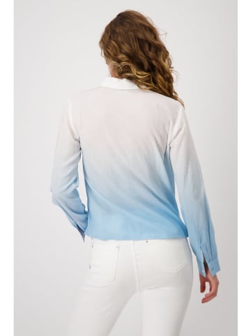 monari Blouse lichtblauw/wit