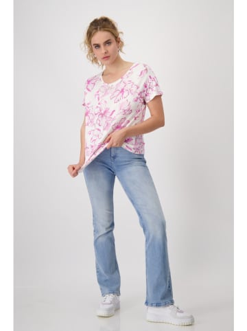 monari Shirt lichtroze/wit