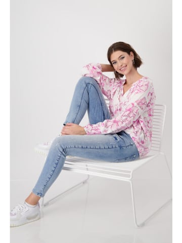 monari Bluse in Rosa/ Weiß