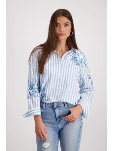 monari Blouse lichtblauw/wit