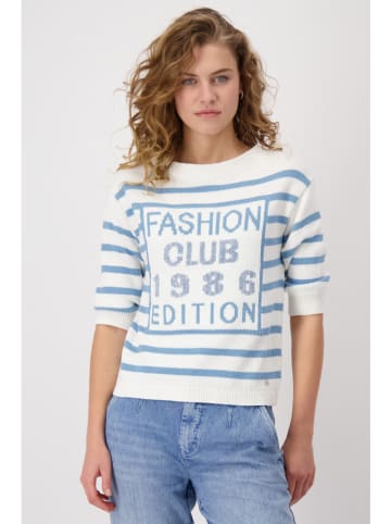 monari Pullover in Creme/ Blau