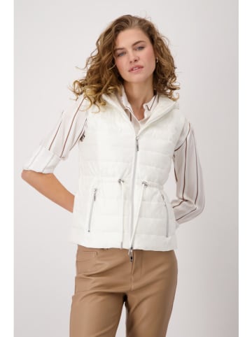 monari Doorgestikte bodywarmer beige