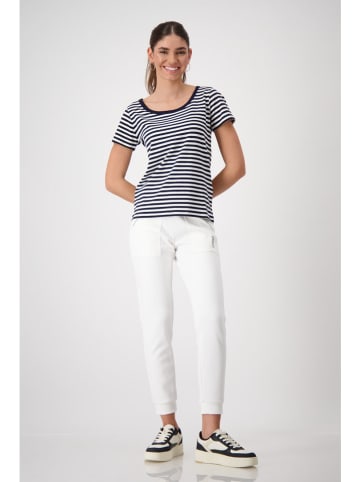 monari Shirt in Dunkelblau/ Weiß