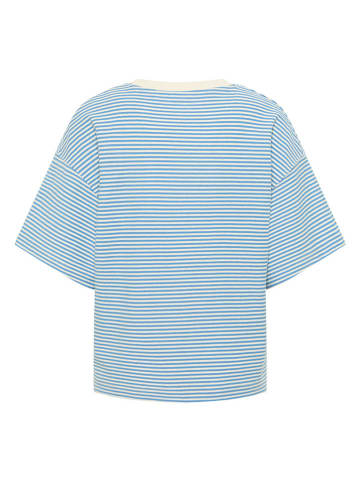 Mustang Koszulka w kolorze błękitnym