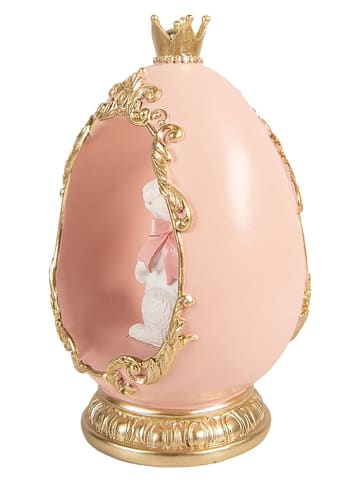 Clayre&Eef Dekofigur ''Ei'' in Gold/ Rosa - (B)13 x (H)20 x (T)10 cm