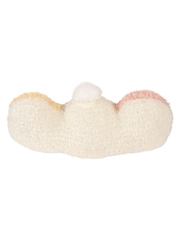 Clayre&Eef Kussen ''Konijntje'' crème/lichtroze/geel - (B)36 x (H)20 x (D)12 cm
