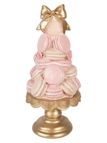 Clayre&Eef Dekofigur ''Torte'' in Rosa/ Gold - (H)29 x Ø 13 cm