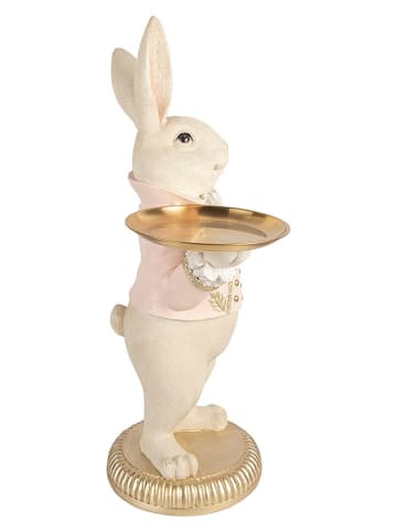 Clayre&Eef Dekofigur ''Kaninchen'' in Gold/ Creme - (B)39 x (H)70 x (T)24 cm