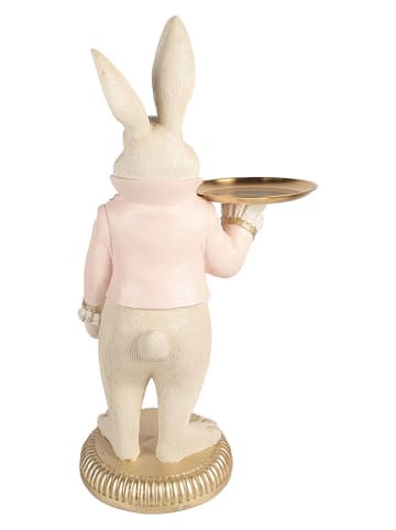 Clayre&Eef Dekofigur ''Kaninchen'' in Gold/ Creme - (B)39 x (H)70 x (T)24 cm